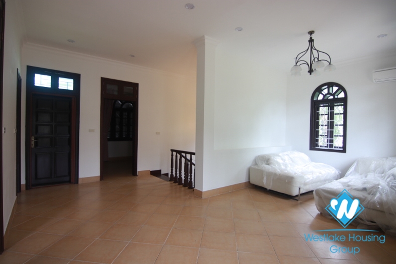 Garden villa for rent in area D Ciputra next to UNIS, Hanoi.